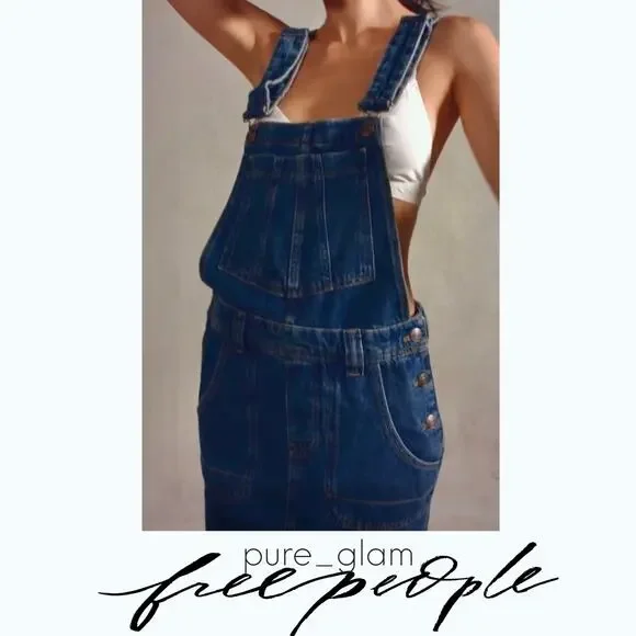 Free People skirtall jumper dress in denim | XS - Picture 4 of 5